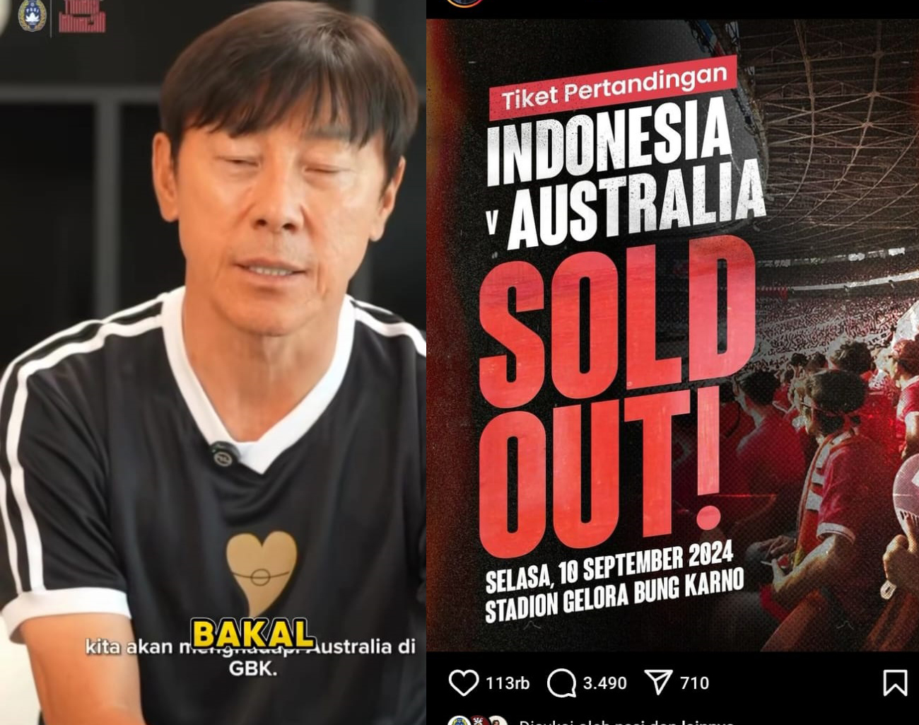 Permintaan Shin Tae Young, Tiket Habis, Stadion GBK, Indonesia vs Australia, Kualifikasi Piala Dunia 2026