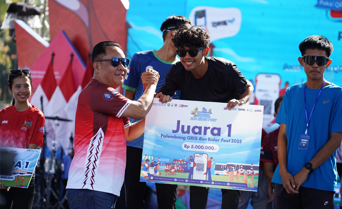 QRIS Run Bidar Fest, Langkah Nyata BI dan Pemprov Sumsel Wujudkan Ekonomi Digital Inklusif