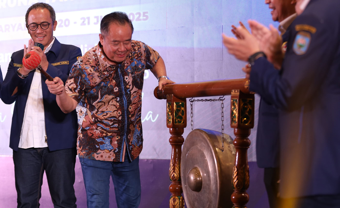 Wagub Sumsel Cik Ujang Ajak Pemuda Jadi Motor Kesejahteraan Sosial saat Buka Rapimnas Karang Taruna 2025