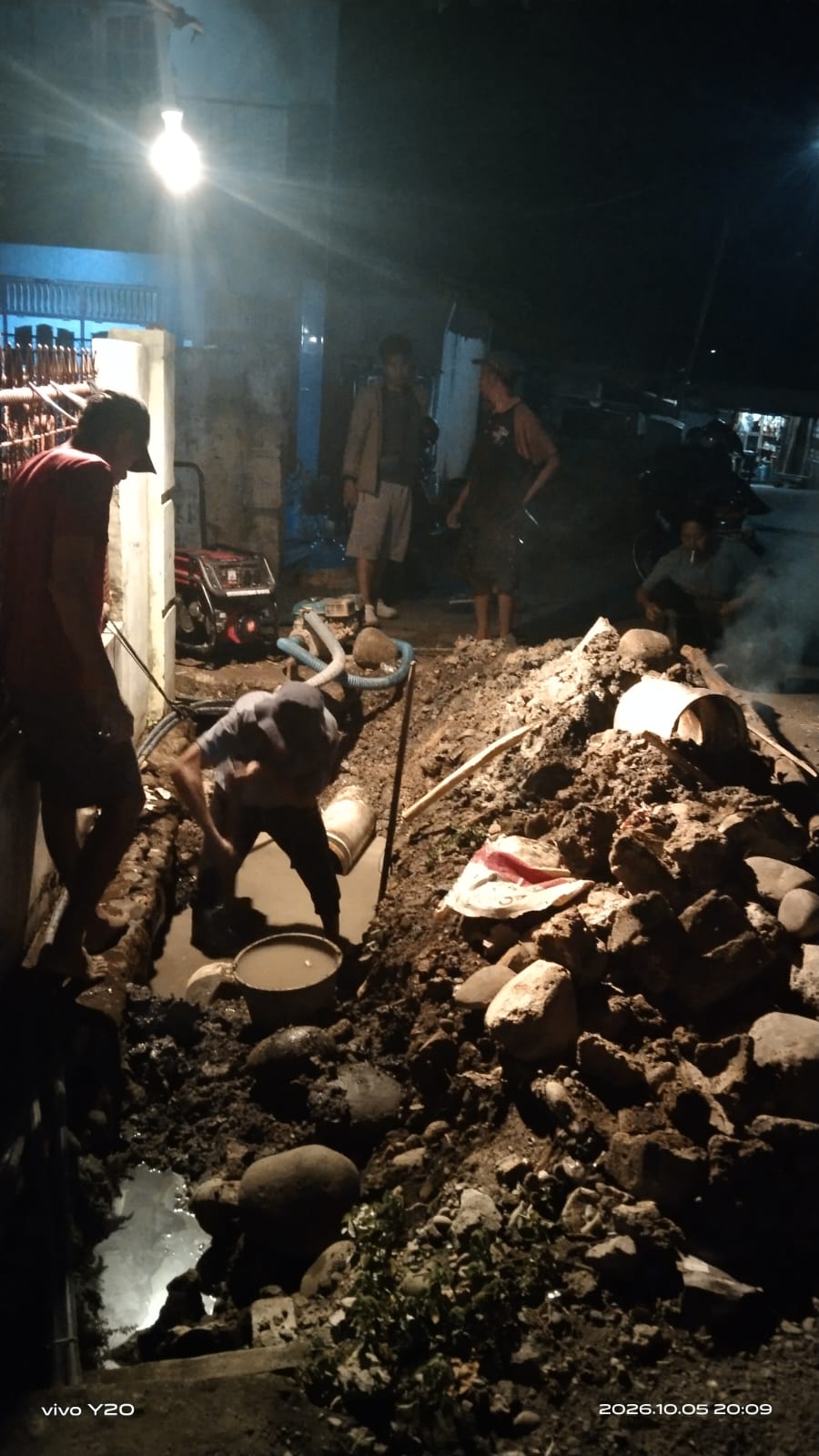 Diduga Terdampak Proyek PU Perkim, Pipa PDAM Tirta Lematang di Talang Jawa Pecah