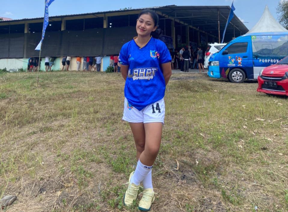 Melihat Sosok Cantik Bidadari Futsal Kabupaten Lahat yang berlaga di Ajang Porprov XIV Sumsel