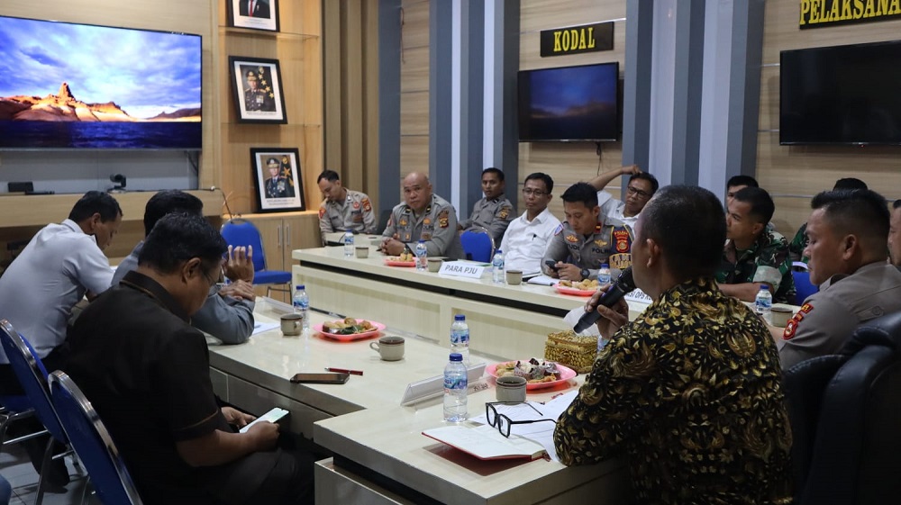 Antisipasi Gangguan Kamtibmas, Polres Lahat Gelar Rapat TWG Pengamanan Hari Santri dan Aksi Bela Palestina