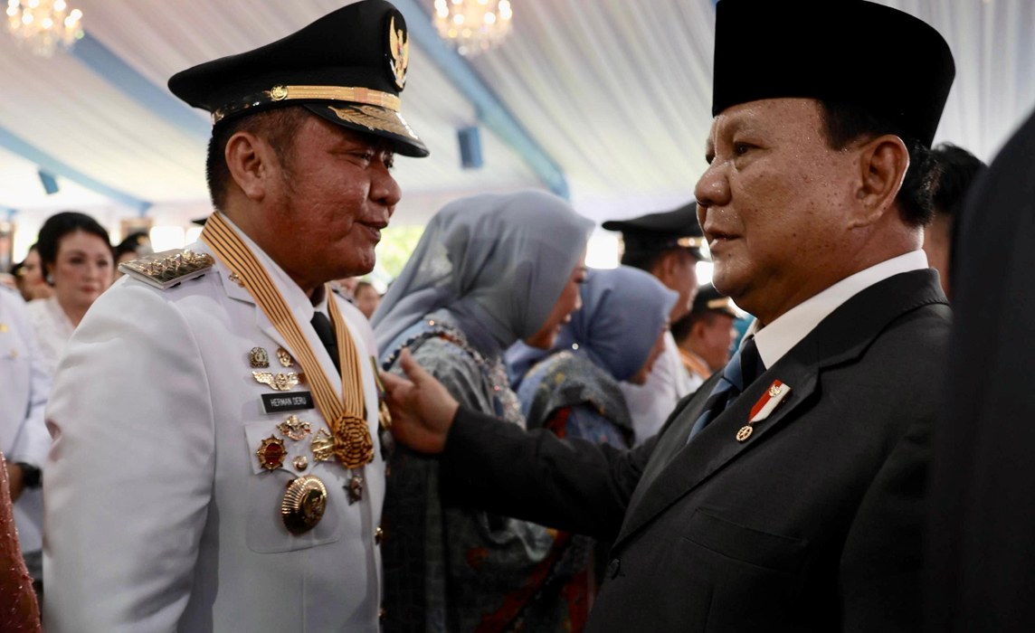 Presiden Prabowo Resmi Lantik HDCU Sebagai Gubernur dan Wakil Gubernur Sumatera Selatan Periode 2025-2030