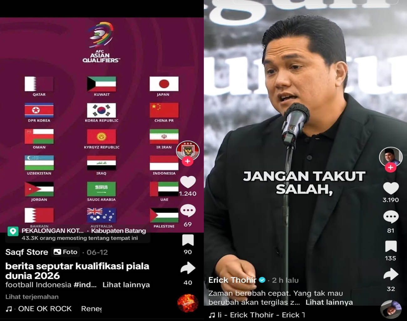Harapan Erick Thohir Drawing Piala Dunia, Ketua PSSI ke Malaysia, Timnas Indonesia, Kualifikasi Piala Dunia