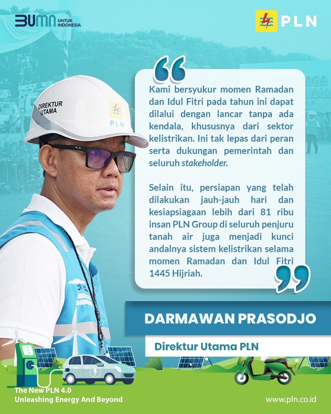 Electrizen, PLN Sukses Sediakan Pasokan Listrik Andal Selama Periode Siaga Ramadan dan Idul Fitri