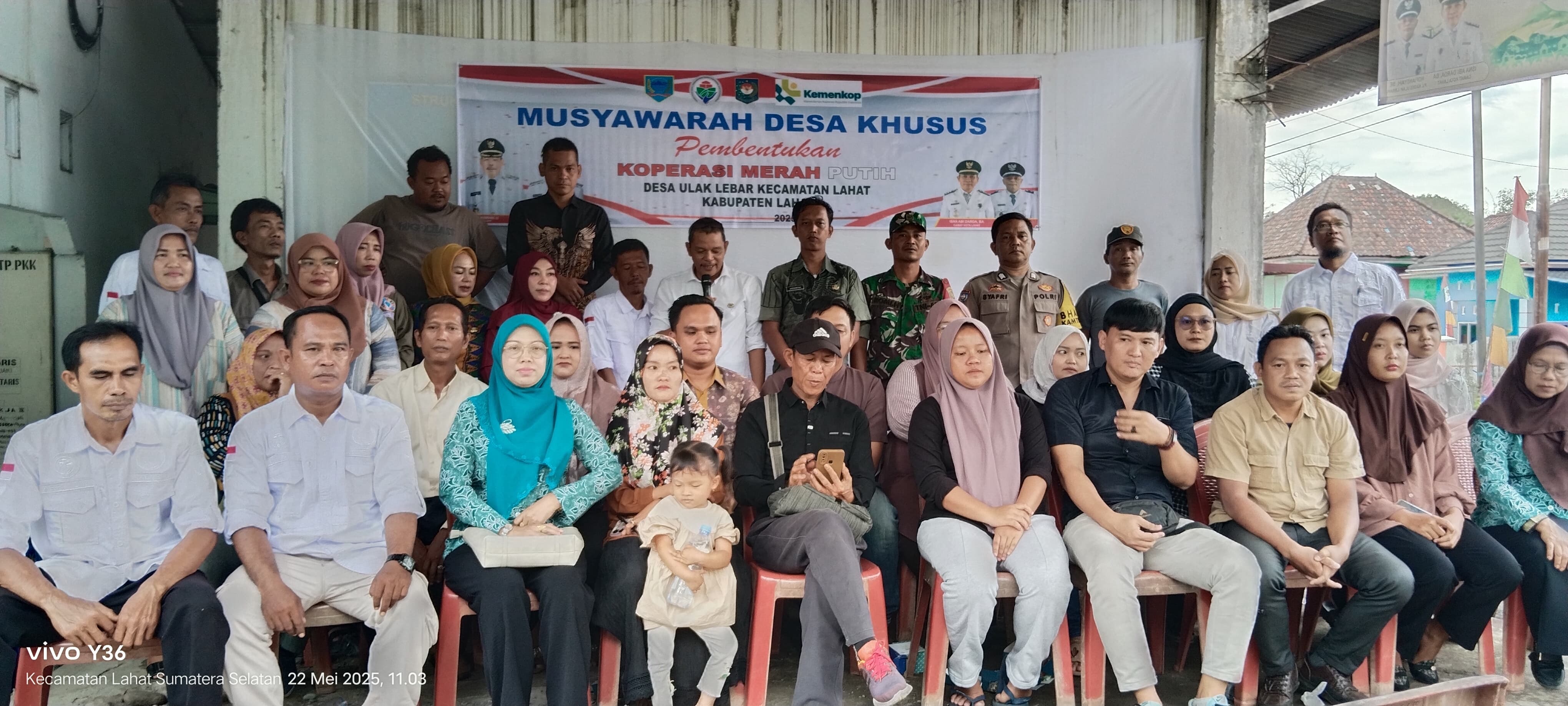 Gelar Musyawarah Khusus Pembentukan Koperasi Merah Putih Pemdes Ulak Lebar Dukung Program Nasional