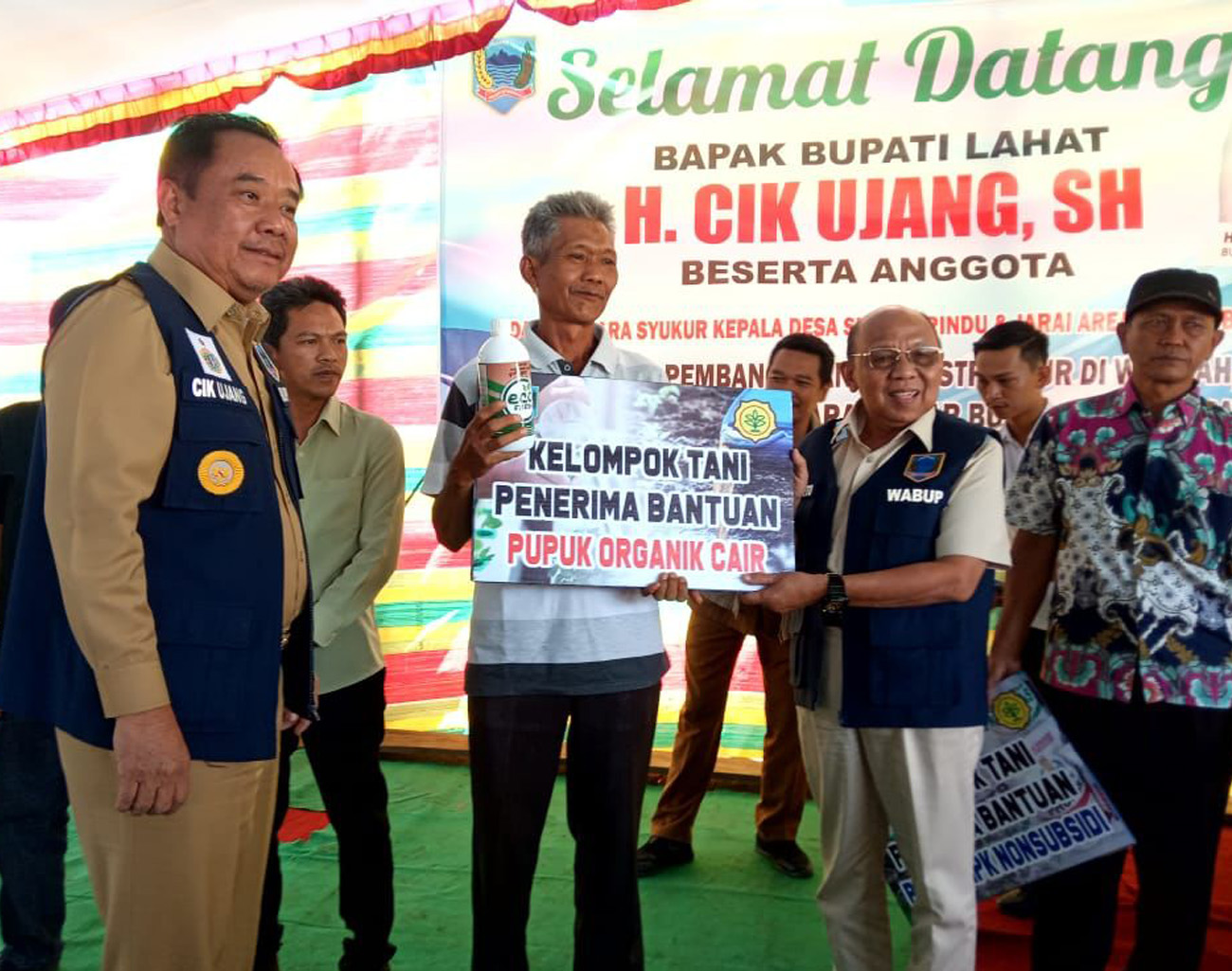 Bupati Lahat H Cik Ujang dan Wakil Bupati H Haryanto Hadiri Acara Syukuran Bersama Masyarakat Jarai Area