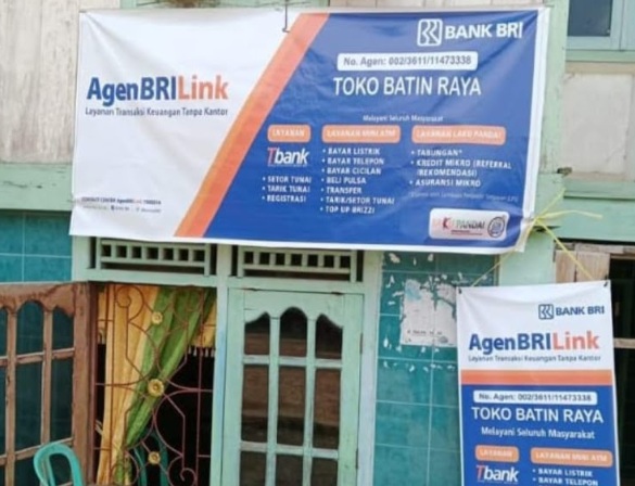 Bantu Pencairan dan PKH, Brilink Bating Raya Talang Pangeran Layani Pencairan Jemput Bola