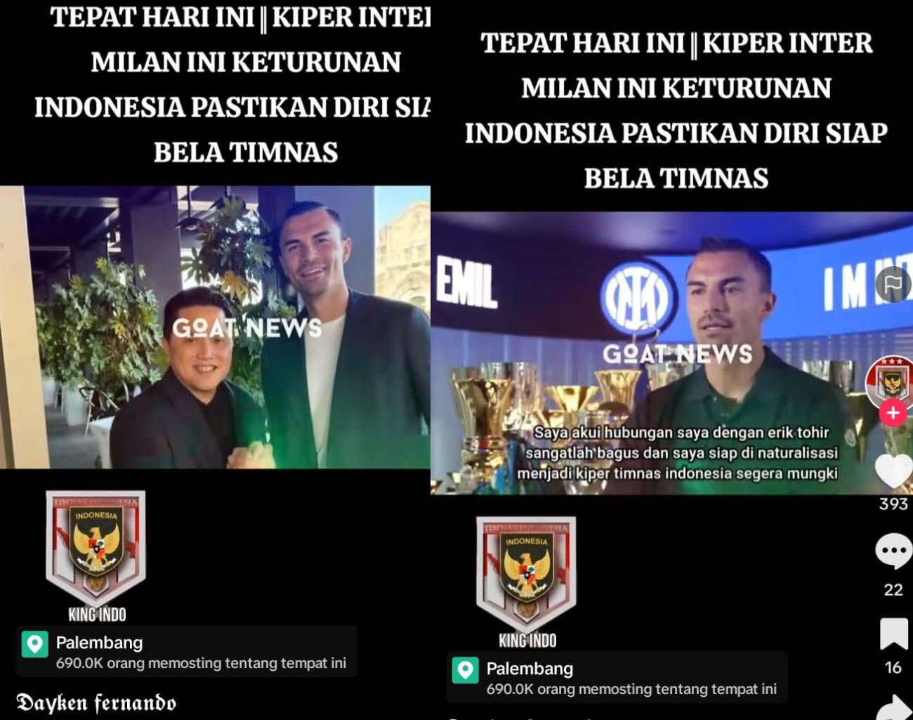 Emil Audero-Erick Thohir Salaman, Kode Gabung Indonesia, Pemain Keturunan, Kualifikasi Piala Dunia