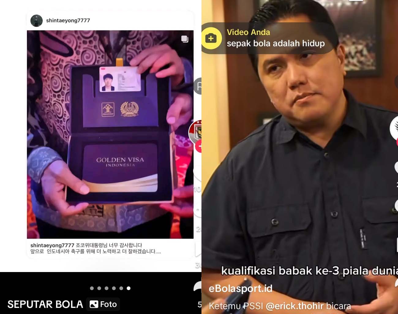 Harapan Erick Thohir kepada Shin Tae Young, Terima Golden Visa Pelatih Indonesia, Kualifikasi Piala Dunia 2026