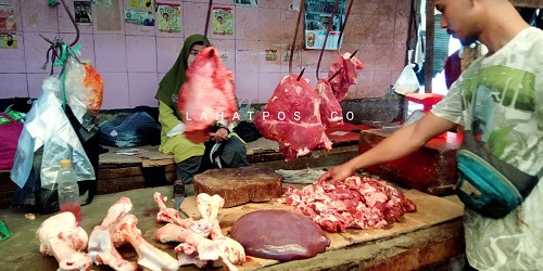 Harga Daging Sapi di Lahat Bikin Pusing Emak emak 