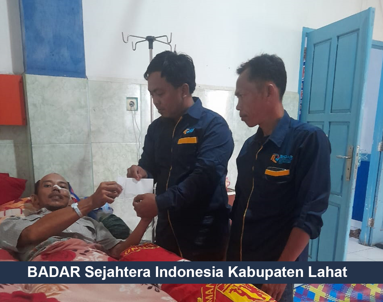 Anggotanya Masuk Rumah Sakit, Ketua BADAR Sejahtera Indonesia Kabupaten Lahat Lakukan ini