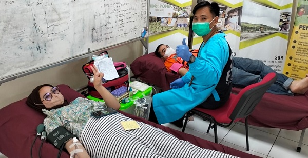 Keren, Donor Darah PT Pamapersada Nusantara Lebihi Target