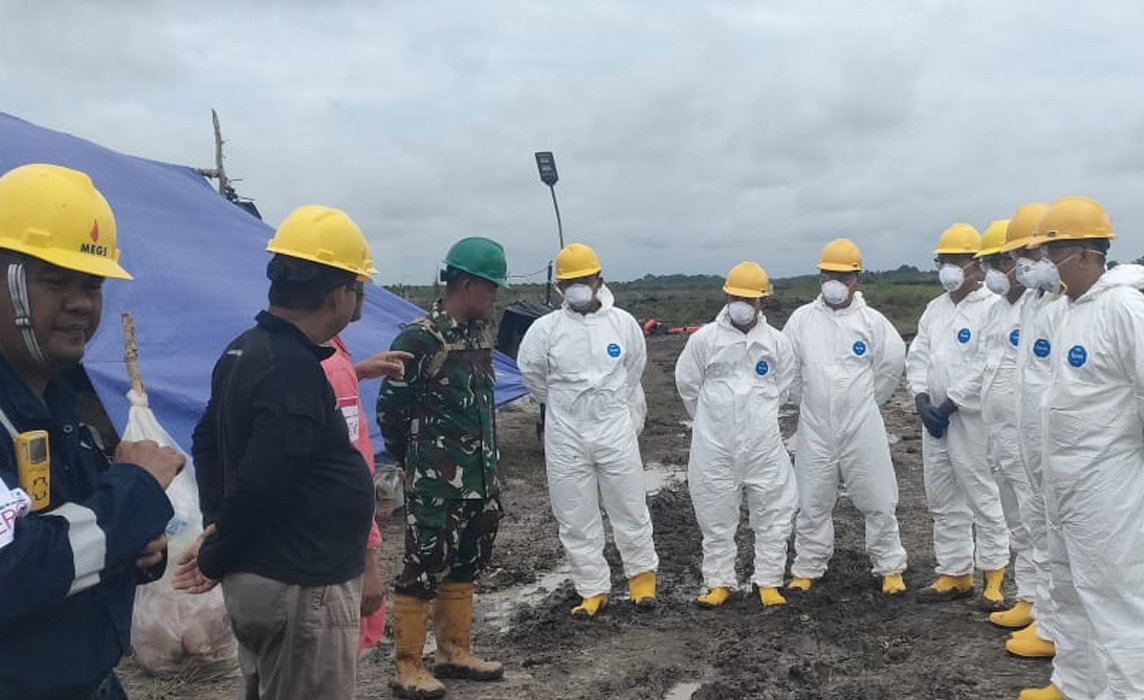 SKK Migas Sumbagsel Apresiasi, Langkah Cepat Medco E&P Lakukan Pembersihan Ceceran Minyak Sesuai Standar K3LL