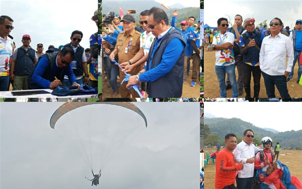 Pertama Kali Cabor Paralayang Tanding di Porprov Sumsel