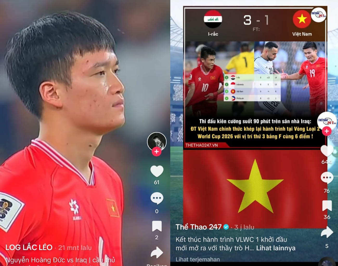 Hasil Pertandingan Irak vs Vietnam 3-1, Timnas Irak Pimpin Klasemen Grup F, Kualifikasi Piala Dunia 2026