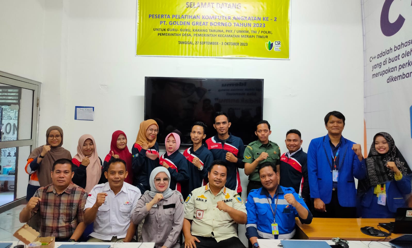 PT Golden Great Borneo Gelar Pelatihan Komputer Diikuti Perwakilan 6 Desa dan Instansi 