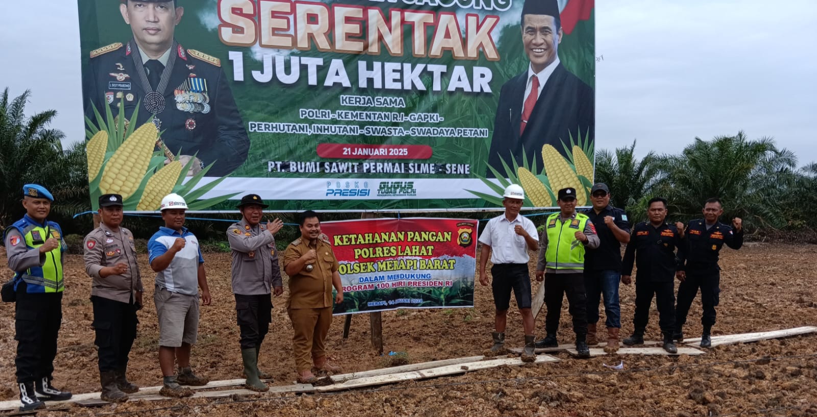 Keren, Kecamatan Merapi Timur Jadi Tuan Rumah Penanaman Serentak Jagung 1 Juta Hektar