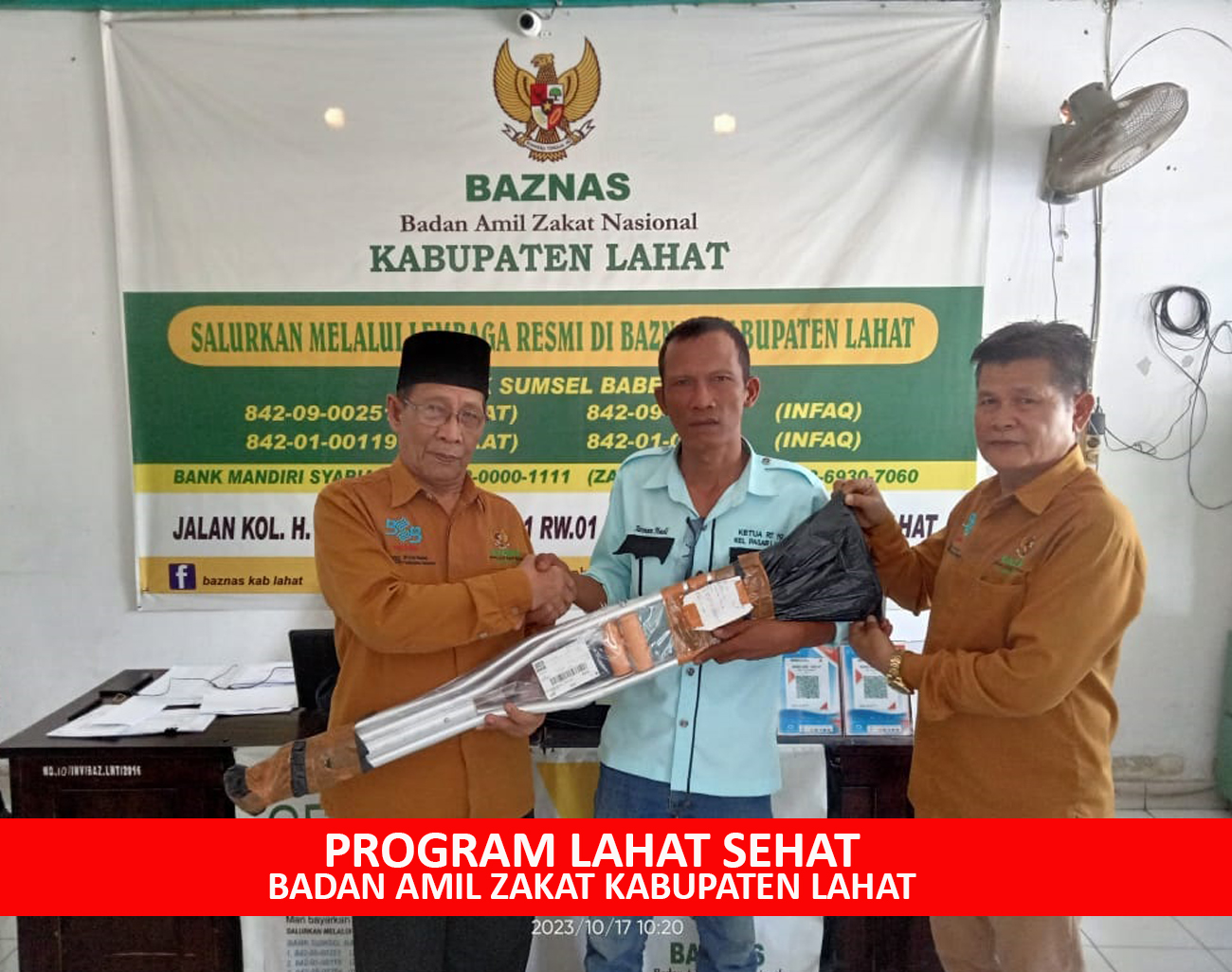 Anggaran Program Peduli Kesehatan Baznas Lahat Sudah Melebihi Kuota, Animo Masyarakat Begitu Tinggi