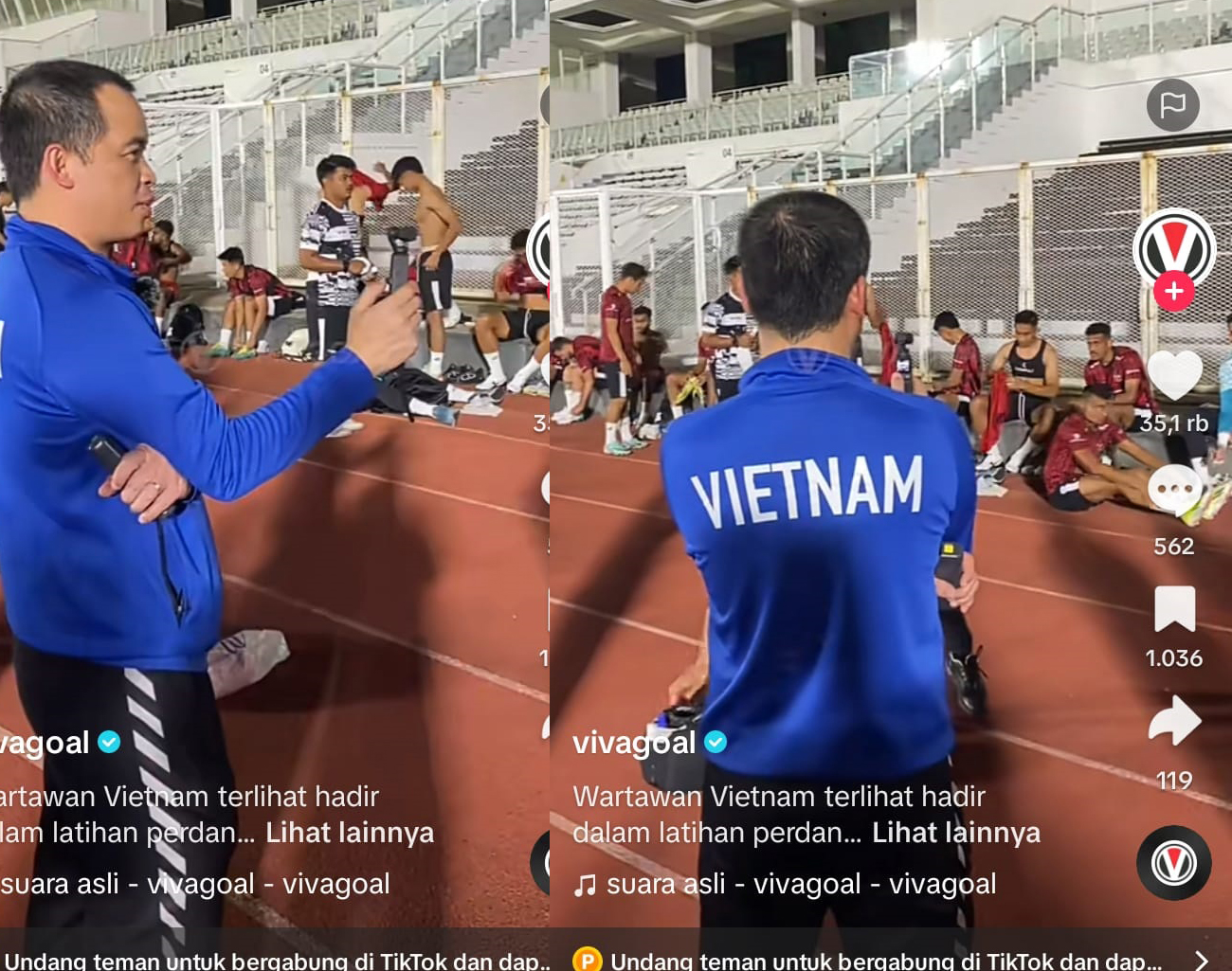 Vietnam Dukung Timnas Indonesia Lolos Kualifikasi Piala Dunia 2026, Media Vietnam Live Latihan Timnas Indonesi