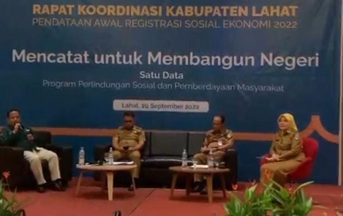 Rakorda Bahas Regsosek Kabupaten Lahat