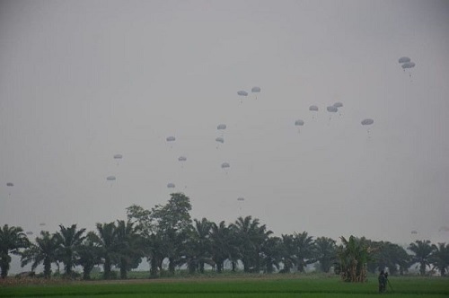 Tentara dari 13 Negara Latihan Bersama di OKU Timur