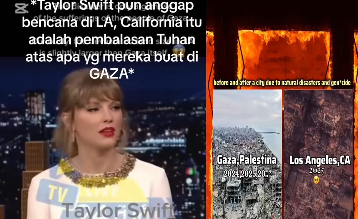 Penyanyi Dunia Taylor Swift Insaf, Sebut Bencana Los Angeles, Balasan dari Tuhan kepada Amerika Serikat