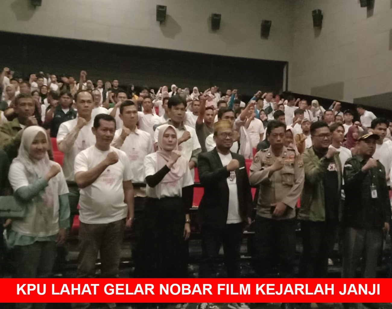 KPU Lahat Gelar Nonton Bareng (Nobar) Film Kejarlah Janji, Undang 270 Penonton
