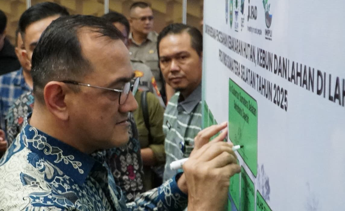 Sumsel Kerahkan Segala Daya Tangani Kebakaran Hutan, Kebun, dan Lahan (Karhutla)