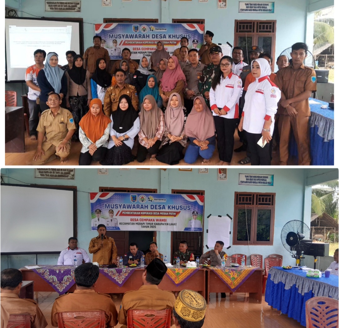 Dukung Program Strategis Nasional Desa Cempaka Wangi Gelar Pembentukan Kopdes Merah Putih, Ini Pengurusnya 