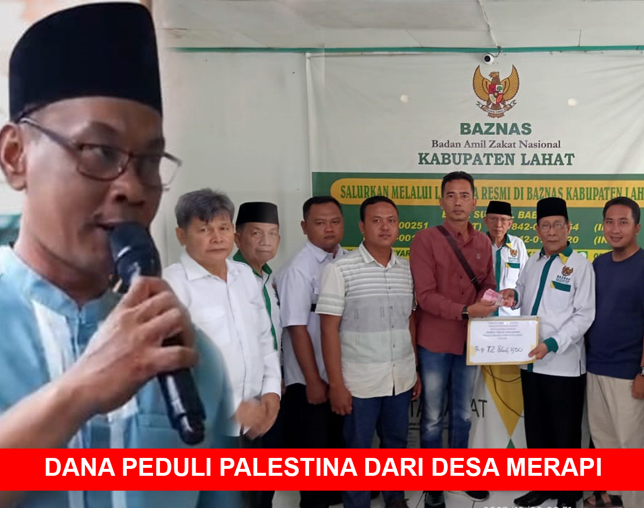 Dana Peduli Palestina dari Desa Merapi Kecamatan Merapi Barat Kabupaten Lahat: Cermin Kebersamaan Global 