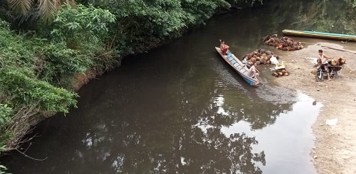 Sungai Laru Diduga Tercemar, Kades Curiga Hasil Uji Sampel Tidak Keluar dari Dinas Terkait dan PT SMS