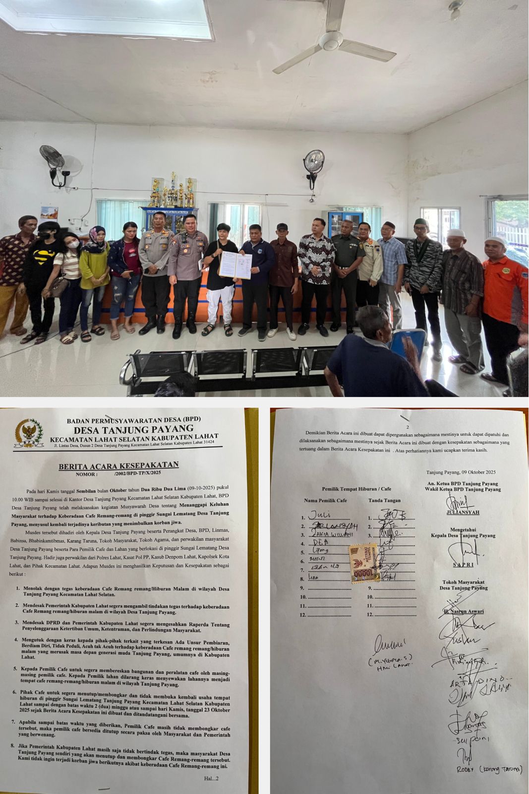 HMI Cabang Lahat Kawal Keluhan Masyarakat terhadap Keberadaan Café Remang-remang yang Berada di Pinggir Sungai