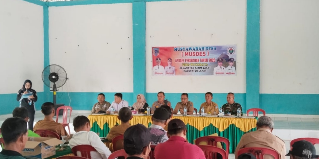 Desa Wanaraya Gelar Musdes APBDes Perubahan 2025
