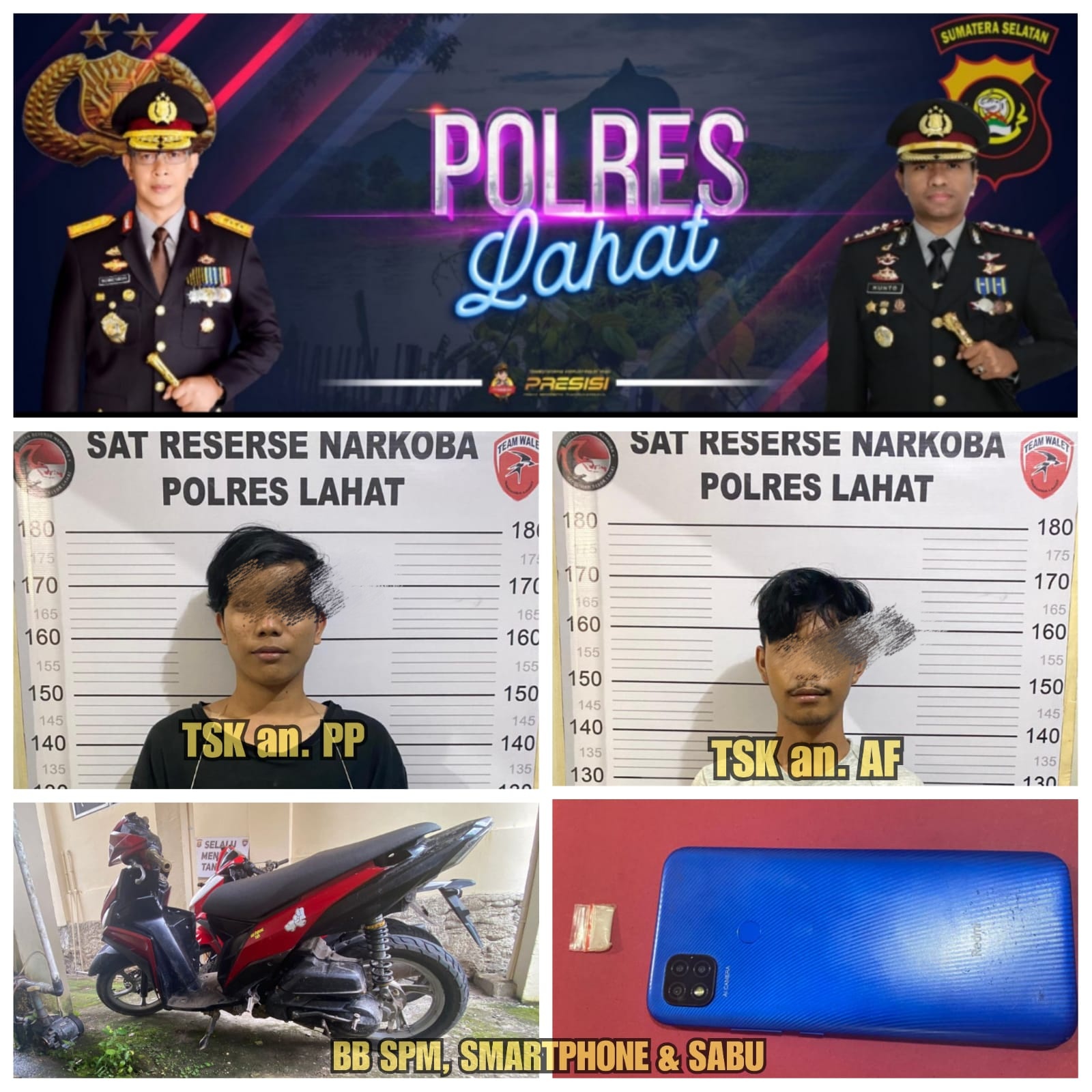 Dua Warga Selawi Lahat Diringkus Polisi