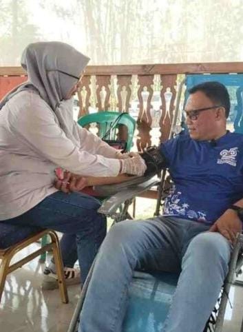 HUT ke-25, Demokrat Lahat Gelar Donor Darah sebagai Wujud Bakti Sosial