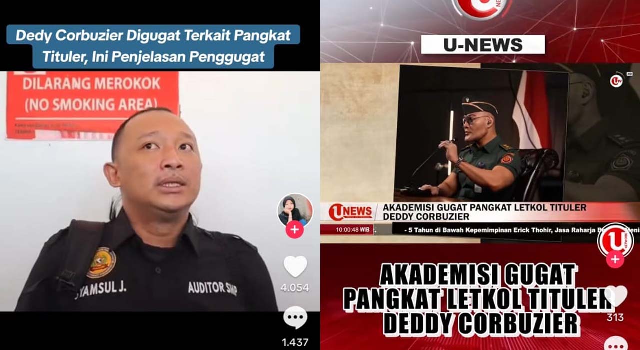 Alasan Syamsul J Gugat Pangkat Letkol Tituler, Deddy Corbuzier, Indonesia Tidak Darurat Perang