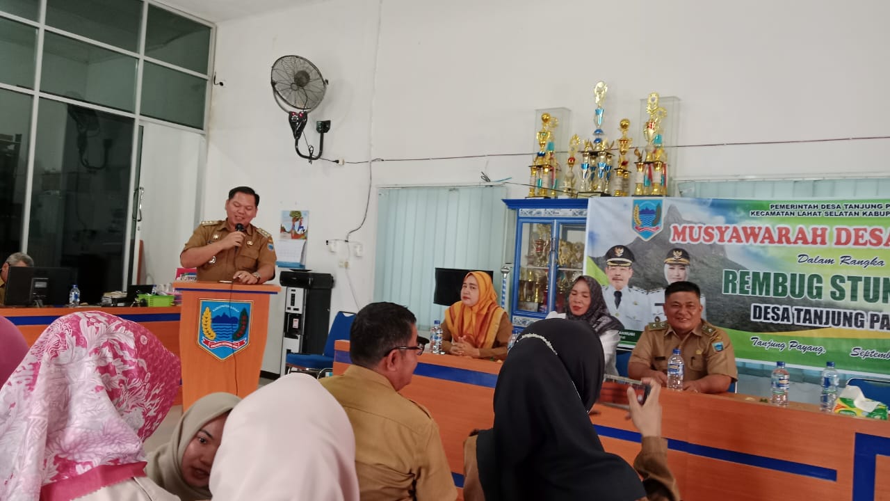 Tanjung Payang Desa Pertama Menggelar Rembuk Stunting