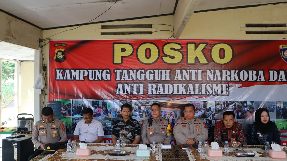 Tim Asistensi Subdit Polmas di Kampung Tangguh Bebas Narkoba dan Antiradikalisme