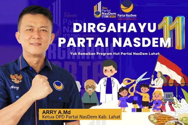 Ayo Ramaikan Kegiatan Dalam Rangka HUT Partai NasDem di Lahat