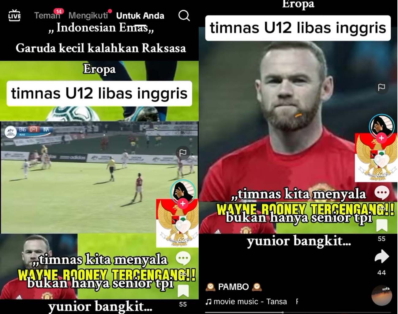 Wayne Rooney Tercengang, Indonesia Juara Dunia, Timnas U-12 Kalahkan Inggris, Kualifikasi Piala Dunia 2026