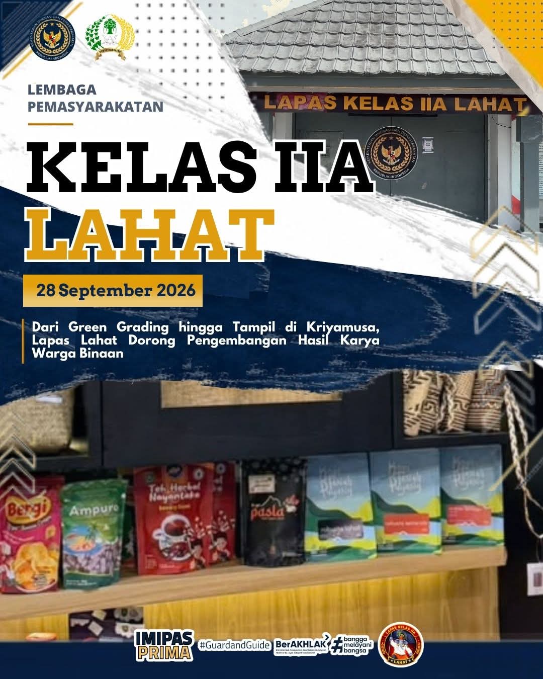 Dorong Pengembangan Hasil Karya Warga Binaan, Ini yang Dilakukan Lapas Lahat!