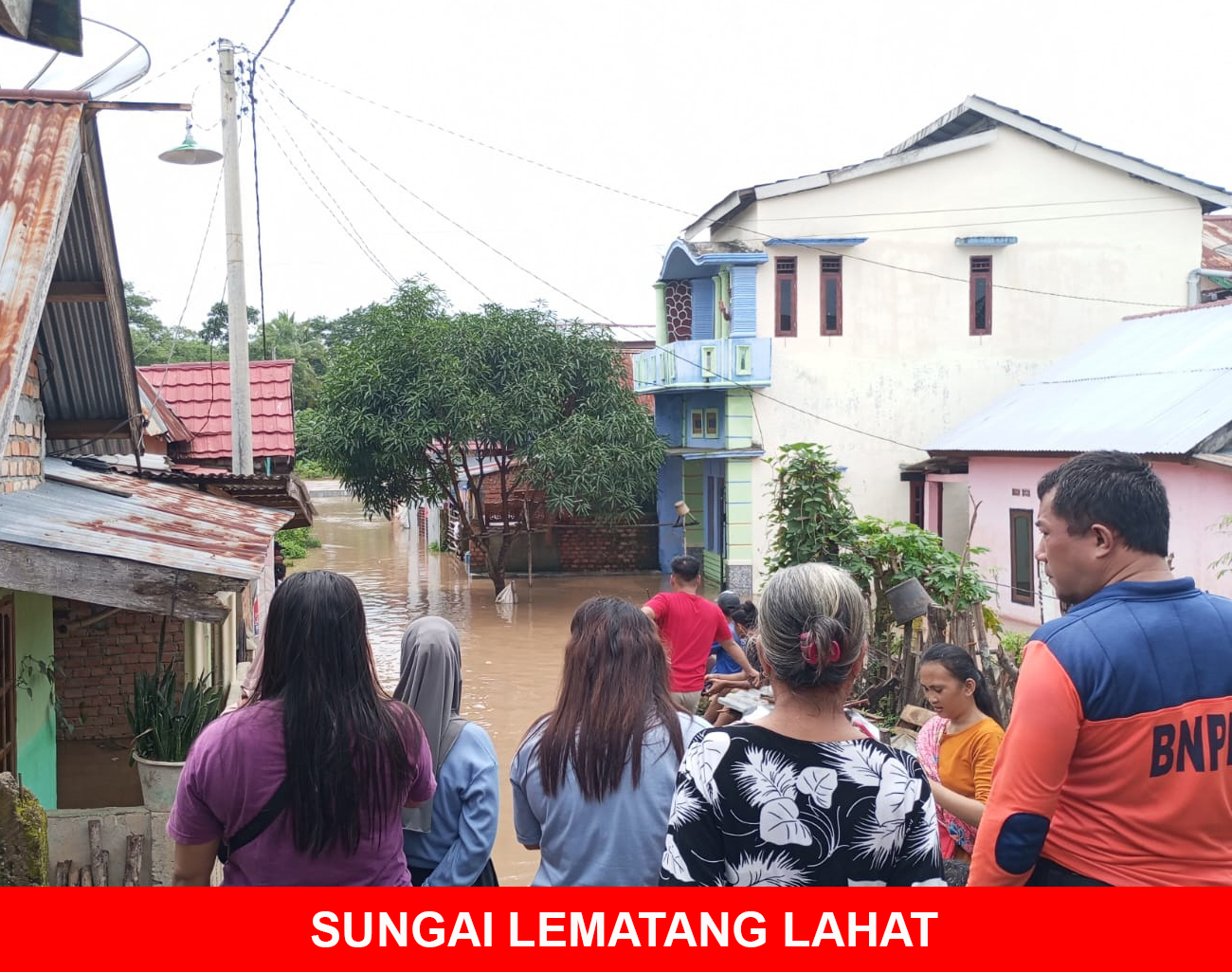Puluhan Rumah di Kota Jaya Lahat Terendam Banjir, Air Kiriman dari Hulu Sungai Lematang 