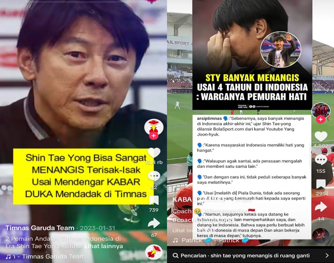 STY Mudah Nangis, Trauma di Korea Selatan, Shin Tae Young Dihargai di Indonesia, Kualifikasi Piala Dunia