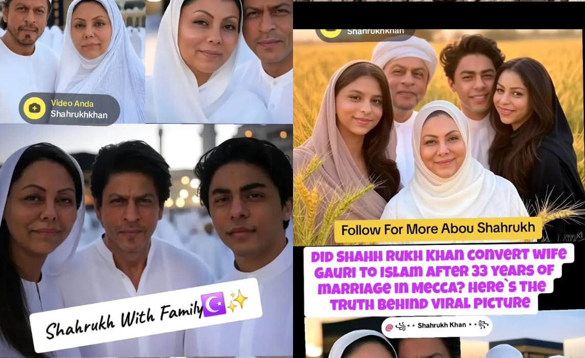 Kabar Terbaru Shah Rukh Khan, Gauri Khan Jadi Mualaf, Umroh Keluarga ke Tanah Suci Makkah, Bintang Film India