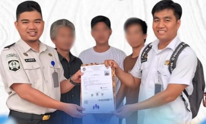 Bapas Terima Tiga Klien Pembebasan Bersyarat dari Lapas Lahat