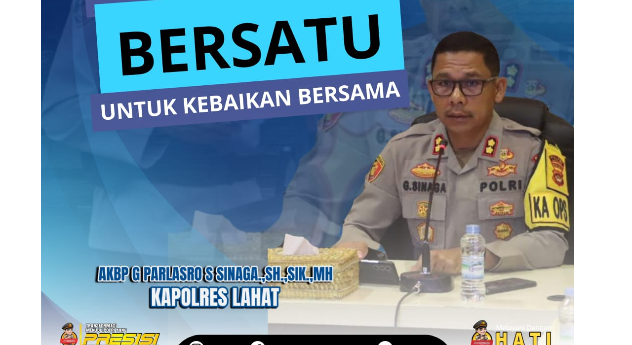 Pasca Pilkada Serentak 2024, Kapolres Lahat Ajak Masyarakat Kembali Bersatu