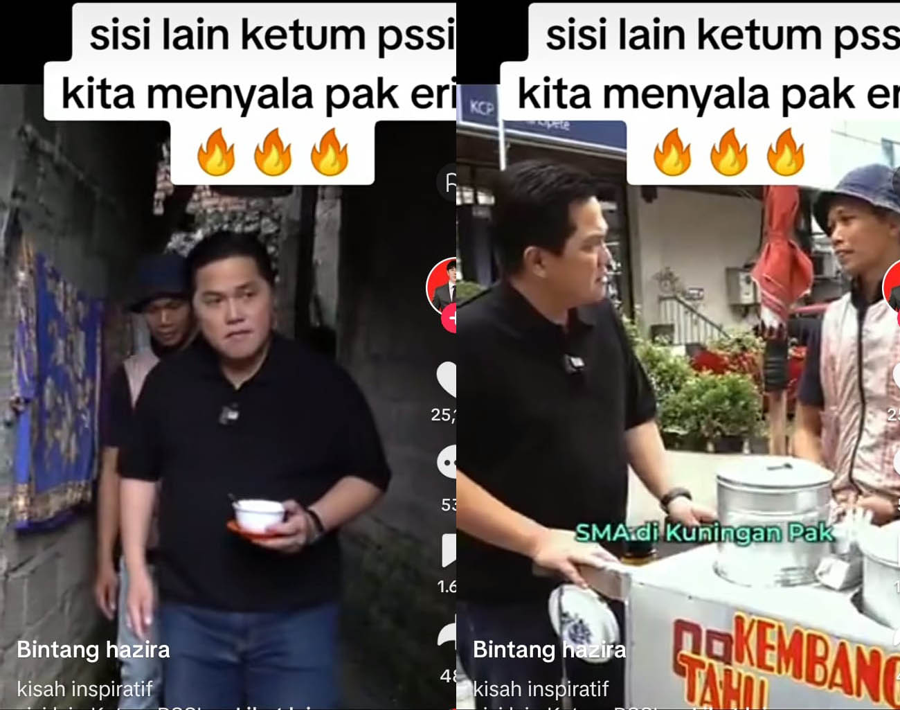 Sisi Lain Erick Thohir, Temui Mantan Pemain Timnas Indonesia Jual Kembang Tahu, Kualifikasi Piala Dunia