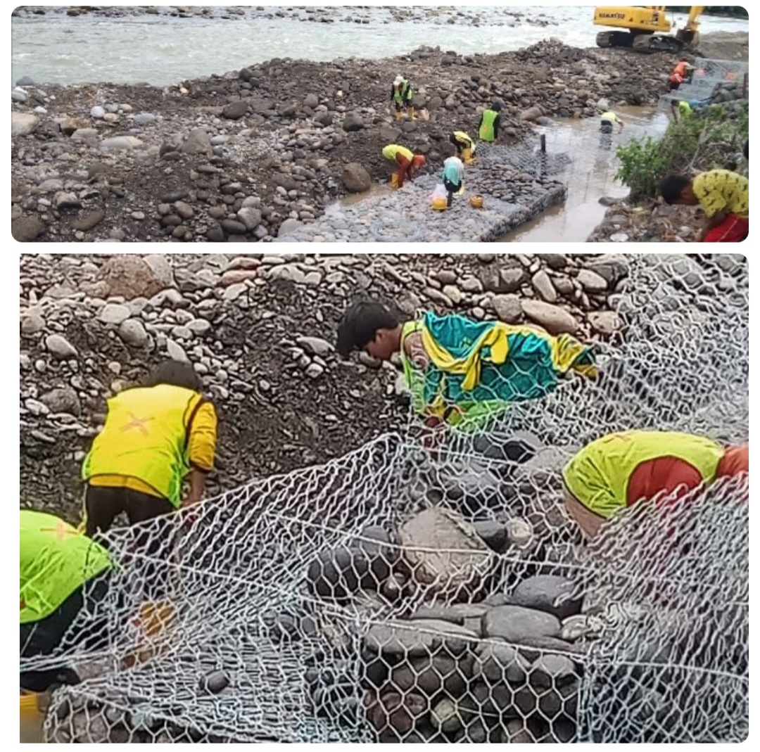 Waduh, Ada Yang Bilang Proyek Pembangunan Bronjong Di Lubuk Sepang Di Duga Proyek Saluman