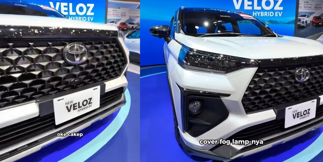 Mengenal Lebih Dekat Toyota Veloz Hybrid, Bagian Depan Warna Hitam, Modelista, GJAW 2025
